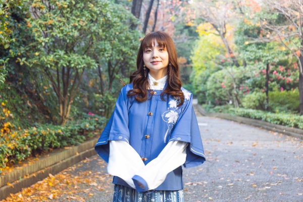 「小学生のころに見たNHKの人形劇が三国志にはまるきっかけとなりました」と話す箱崎みどりさん