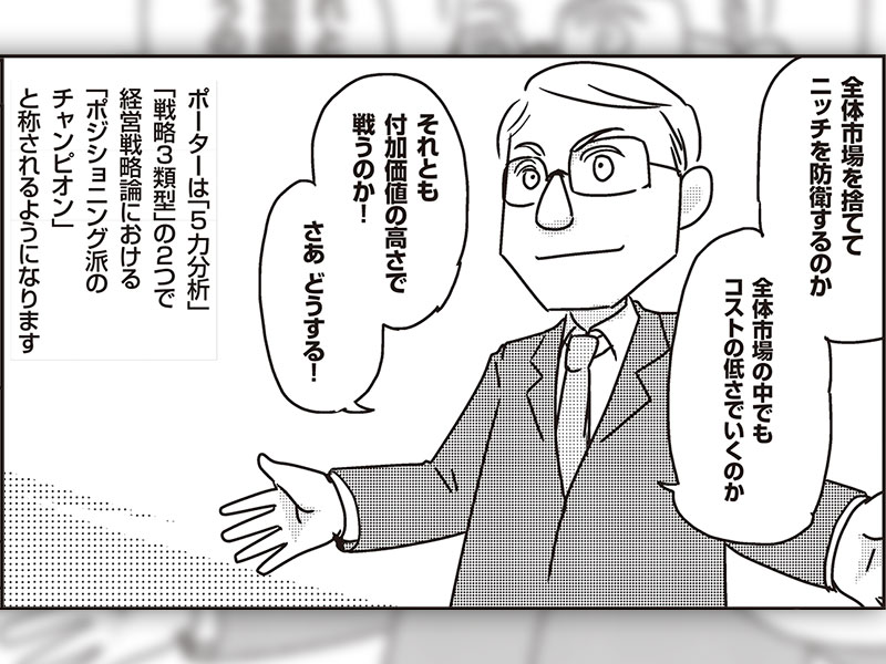 【マンガ】ポーター　「ポジショニング派」のチャンピオン