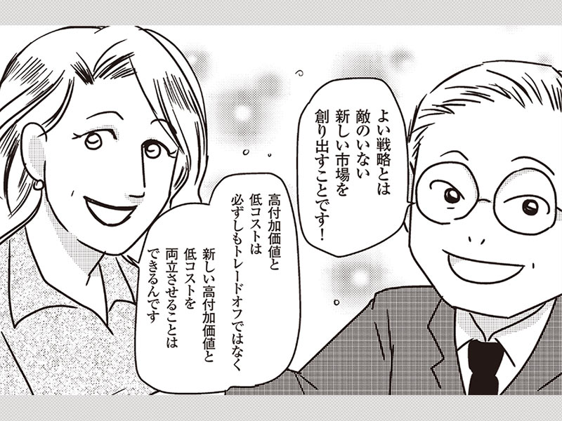 【マンガ】キムとモボルニュ、「ブルー・オーシャン戦略」誕生