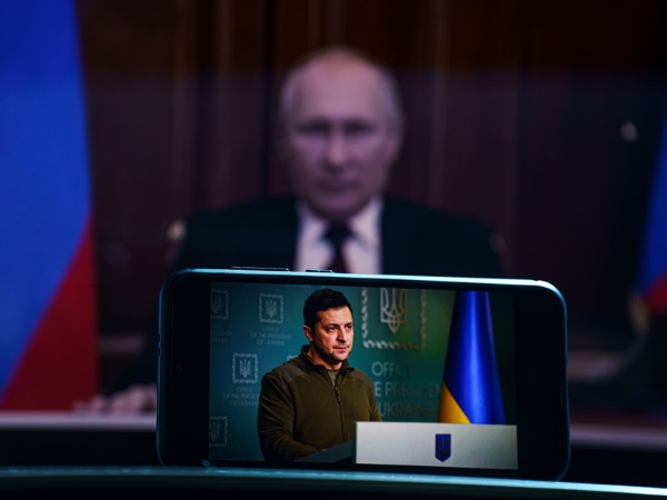 自ら発信し、世界にウクライナへの支援を募るゼレンスキー大統領（写真：Shutterstock）