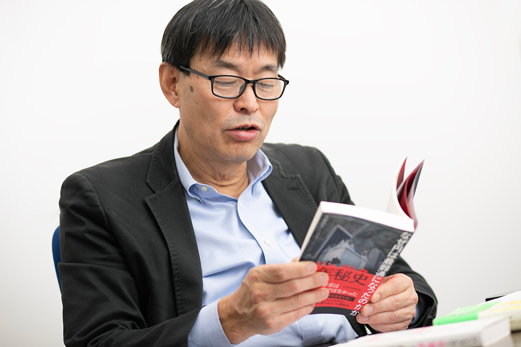 この本に書かれている40年は私にとっての社会人人生とも重なります（池水氏）