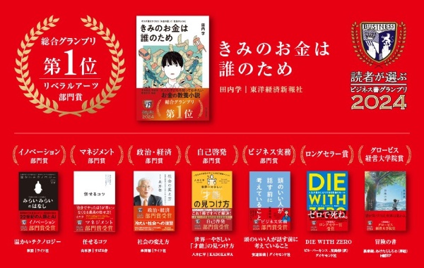 「読者が選ぶビジネス書グランプリ2024」の受賞作 「読者が選ぶビジネス書グランプリ2024」の受賞作