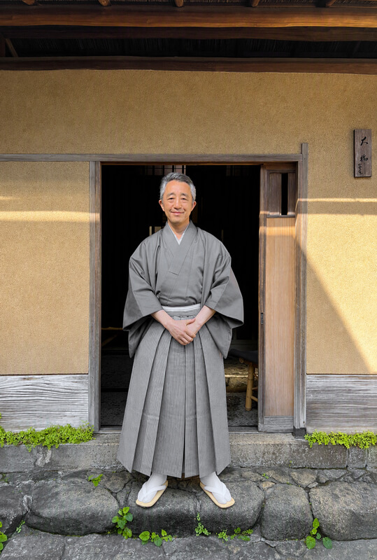 大橋茶寮（東京港区）の茶会にて　（写真提供：長岡宏氏）