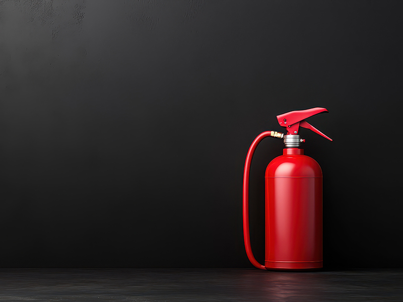 オフィスの消火器が、まさかの……(写真:admin_design/stock.adobe.com)
