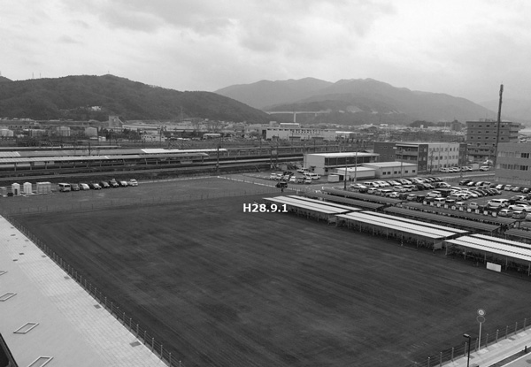 2016年（平成28年）の敦賀駅西地区（写真：敦賀市役所）