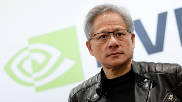 エヌビディア最高経営責任者(CEO)のジェンスン・ファン氏(写真=的野 弘路)