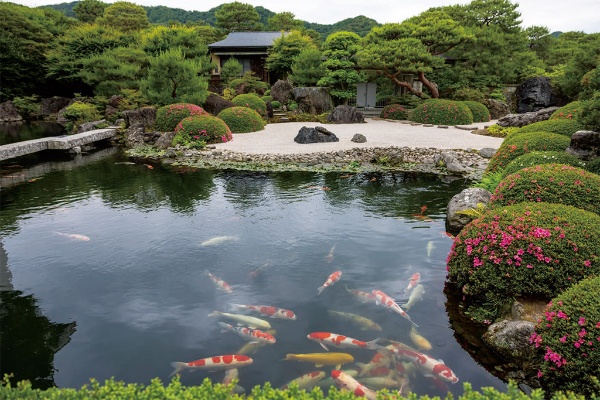 春の池庭