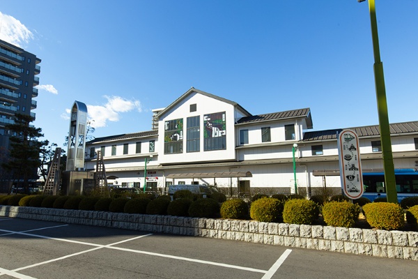 東武野田線の岩槻駅。駅舎はお城のようなデザイン 東武野田線の岩槻駅。駅舎はお城のようなデザイン
