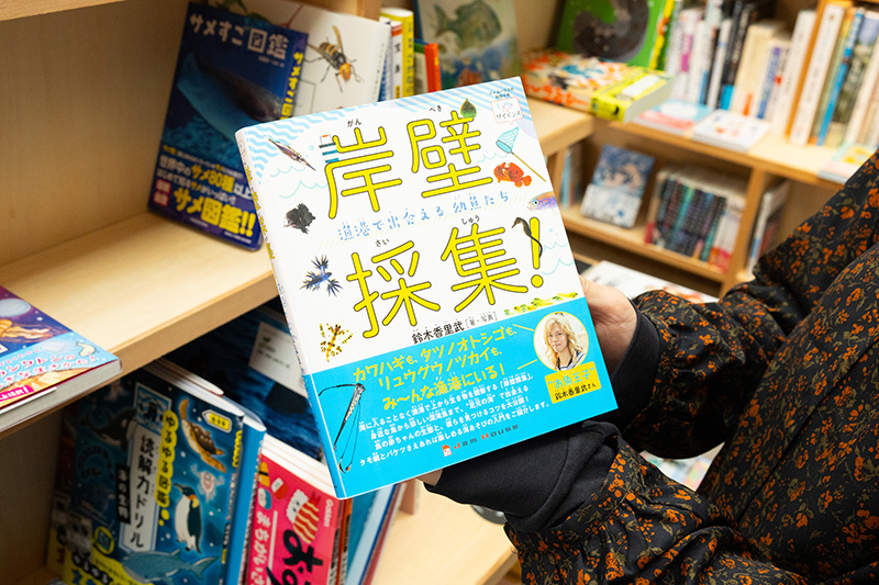 『岸壁採集！　漁港で出会える幼魚たち』（鈴木香里武著・写真／JAM HOUSE）。著者は静岡県清水町柿田川にある幼魚水族館の館長
