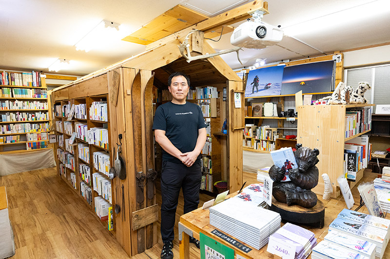 画像：冒険研究所書店 「冒険も読書も同じ 自分の頭で考えることが大切