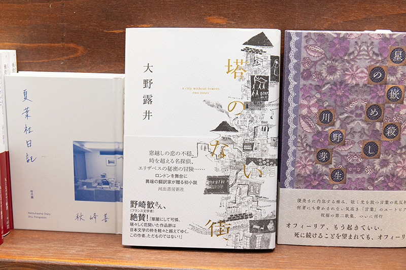 『塔のない街』（河出書房新社）。日本文学研究者・翻訳家の大野ロベルトが、大野露井（ろせい）の名で書いた初めての小説