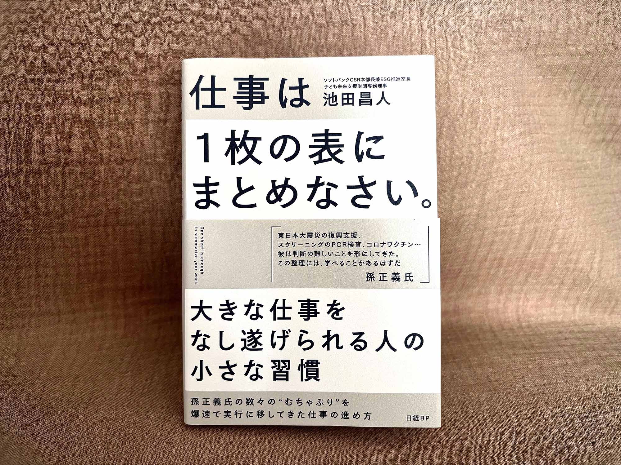 「PCRって何？」というところからスタートしたという、ソフトバンクのPCR検査センター設立への道。プロジェクトの中心メンバーとなった池田さんは、「表」をどのように活用したのでしょうか／画像クリックでAmazonリンクへ