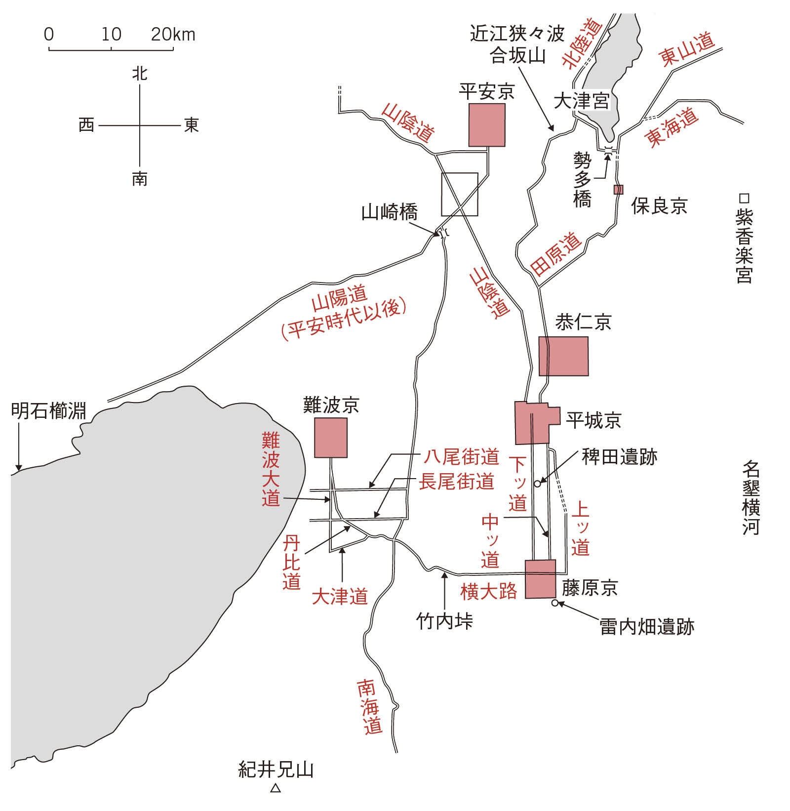 図 近畿の古代道路