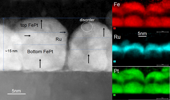 透過型電子顕微鏡（TEM）で観察した3D媒体