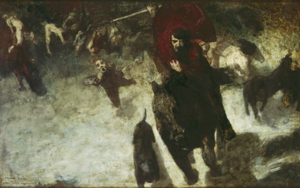フランツ・シュトゥック『ワイルドハント』La Chasse sauvage(1889)(提供:Artothek/アフロ)