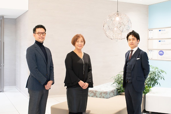 左から諸橋峰雄さん、ヘレラ純代さん、河本裕也さん 左から諸橋峰雄さん、ヘレラ純代さん、河本裕也さん