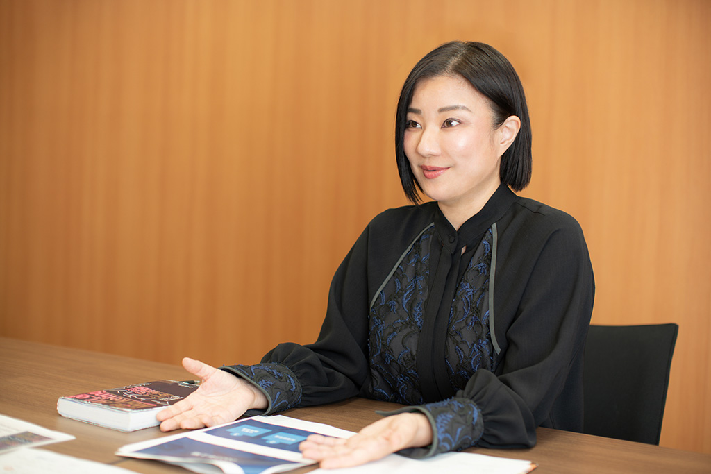 商品開発を10年以上担当した後、マーケティング部に異動した橋爪さん