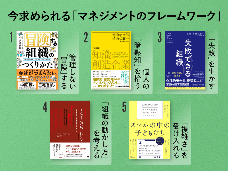 管理職必読　今求められる「マネジメントのフレームワーク」が学べる5冊