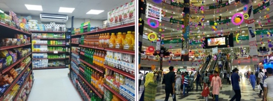 バングラデシュのスーパーマーケット、商業施設