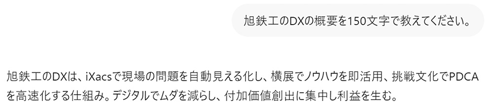特定のテーマに対する文章作成の例
