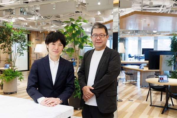 LTV改革を引っ張る、三井不動産DX本部DX二部部長の塩谷義氏(右)、DX二部DXグループの高橋正和氏(左)