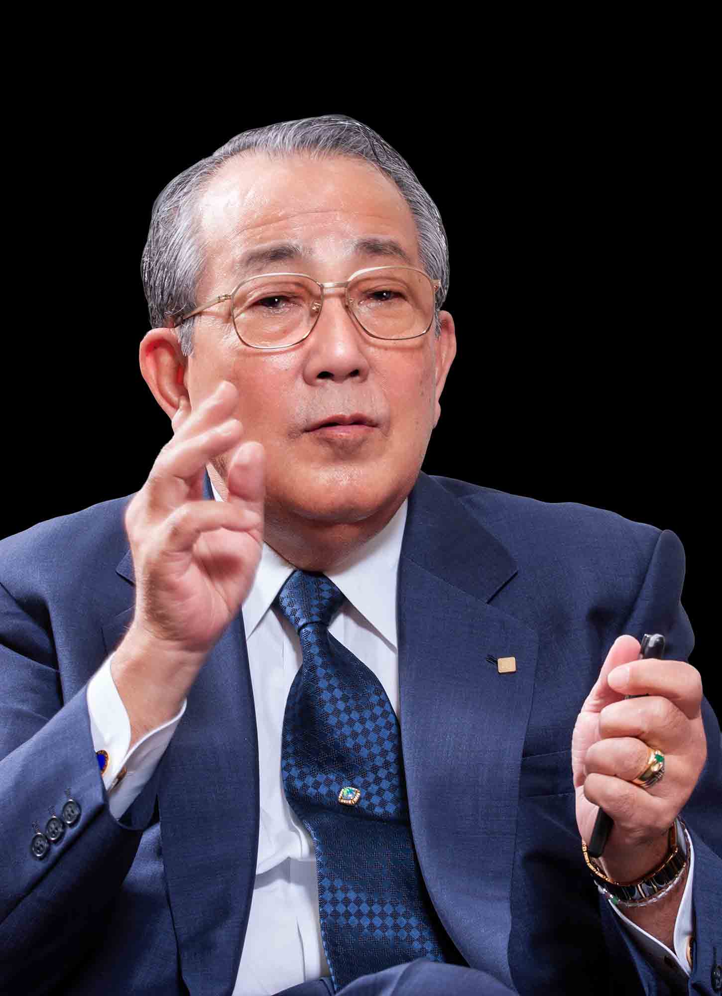 稲盛和夫氏(写真:山田哲也)
