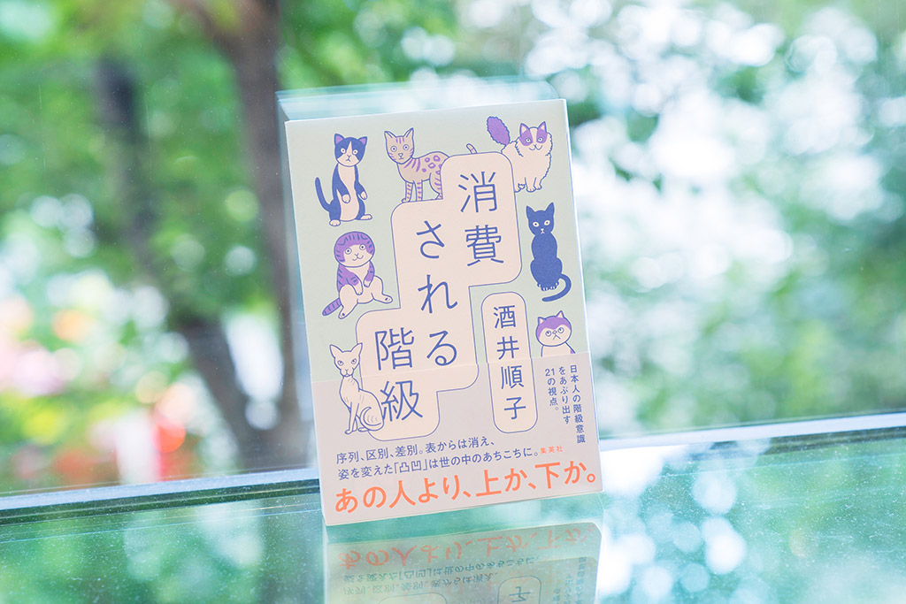 『消費される階級』(酒井順子著、集英社)/画像をクリックしてAmazonページへ 「見て見ぬふりができなかった」と言う酒井さんが、社会のあちらこちらに潜んでいる階級意識をあぶり出していく 『消費される階級』(酒井順子著、集英社)/画像をクリックしてAmazonページへ 「見て見ぬふりができなかった」と言う酒井さんが、社会のあちらこちらに潜んでいる階級意識をあぶり出していく