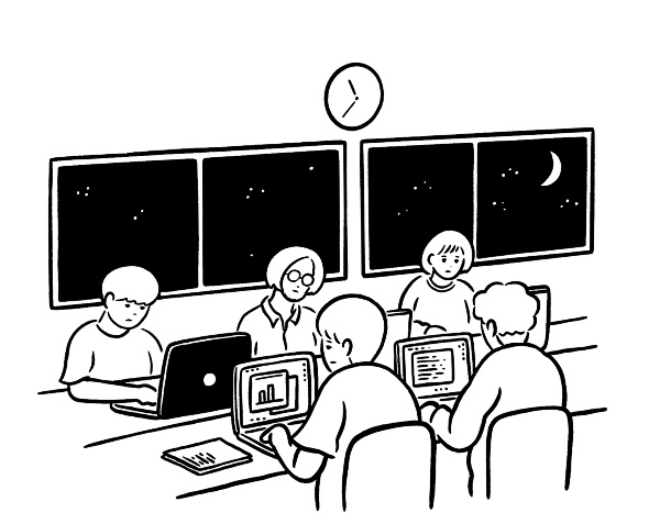 「みんなが残業しているから、残業は当たり前」と思い込んでいませんか?(イラスト:Satoshi Kurosaki)