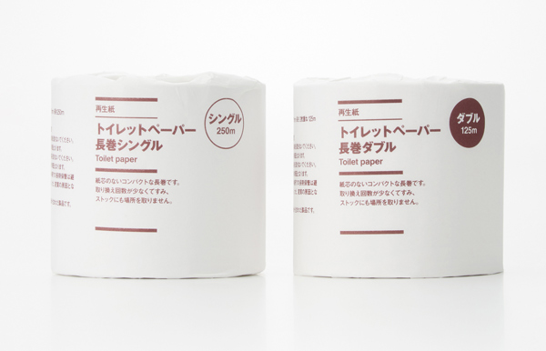 2021年発売の「再生紙トイレットペーパー5倍巻」。良品計画の好業績の要因を考える上で象徴的なヒット商品だ（写真＝良品計画サイトより）