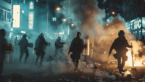 テロをきっかけに暴動が起きる可能性もある(写真はイメージ)(写真:ArtBox/stock.adobe.com) テロをきっかけに暴動が起きる可能性もある(写真はイメージ)(写真:ArtBox/stock.adobe.com)
