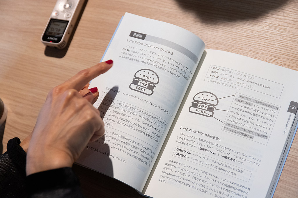 パラグラフは「ハンバーガー型」にする パラグラフは「ハンバーガー型」にする