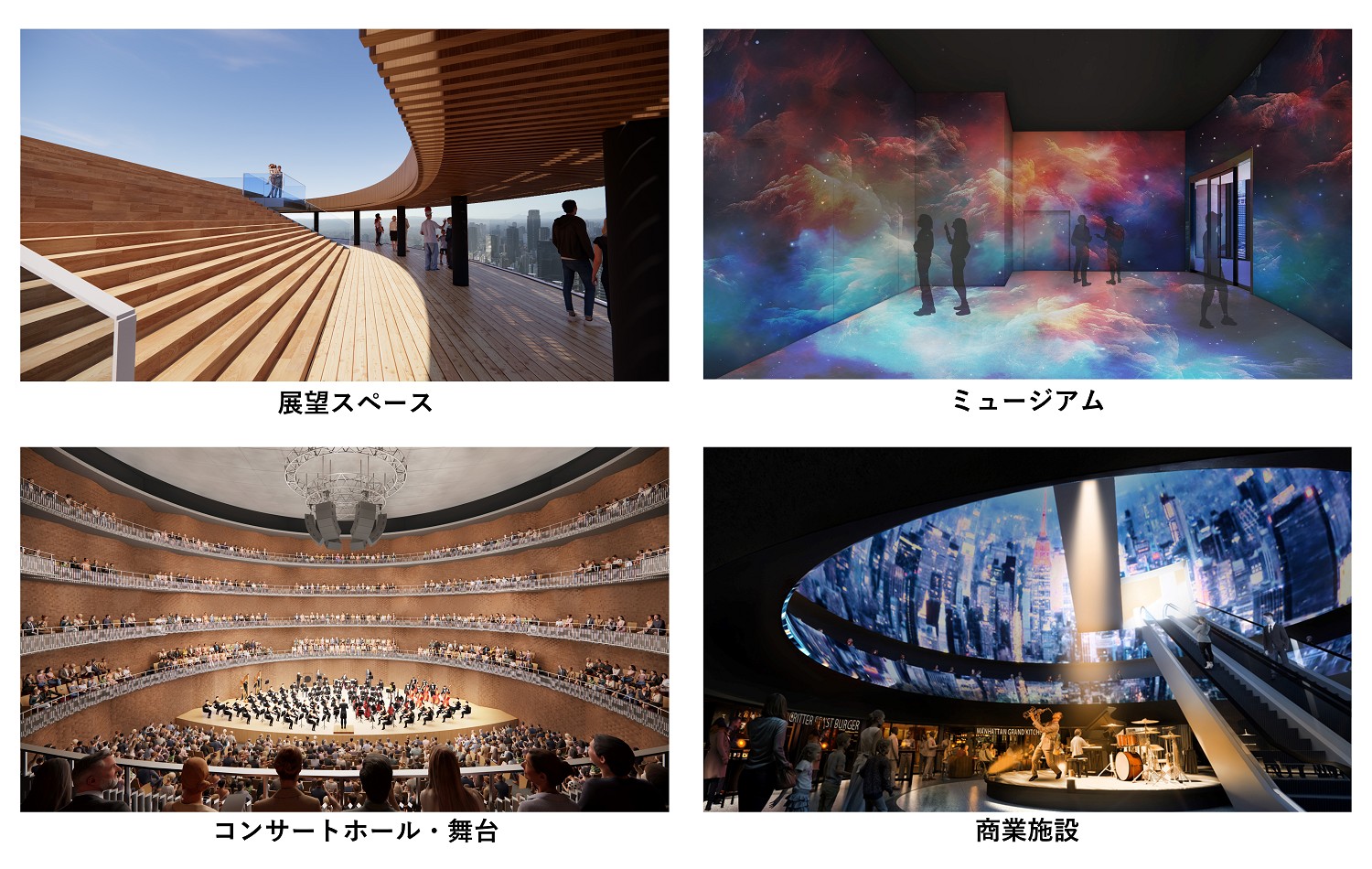 新マルビルに設ける展望スペースやミュージアムなどのイメージ（出所：大和ハウス工業）
