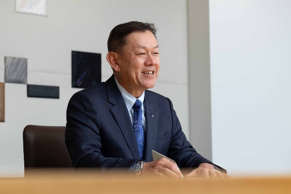 IOWNの旗振り役であるNTTの川添雄彦副社長(撮影:的野弘路)